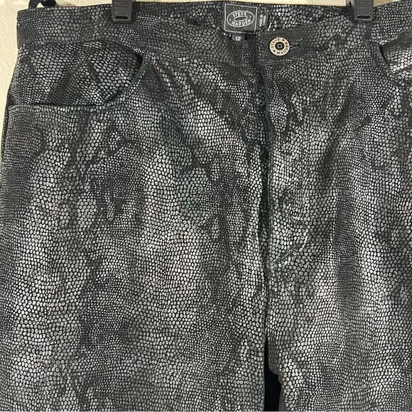 Steve Madden Black Snake Print Leather Jacket Set Women’s XL Sz 12 - Picture 6 of 8